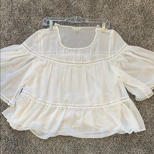 max studio white blouse